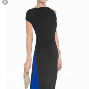 Blue/black BCBG gown